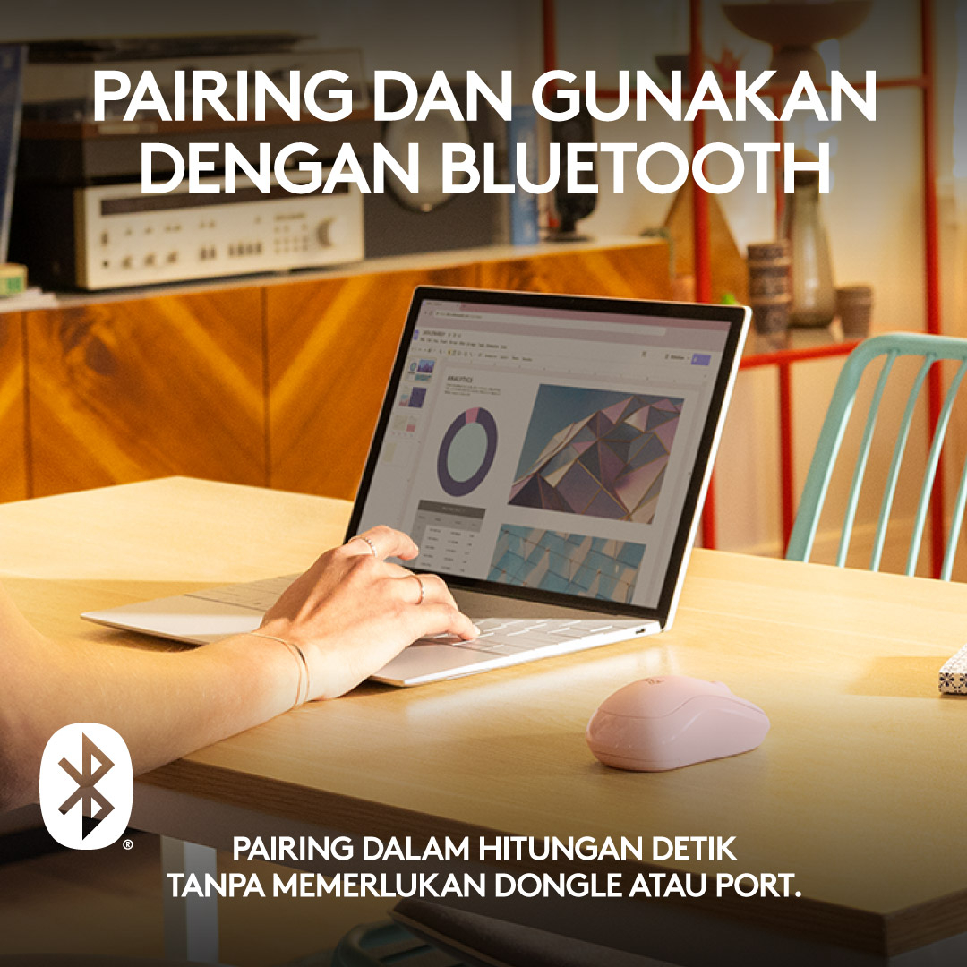 Logitech M240 Mouse Wireless Bluetooth Silent