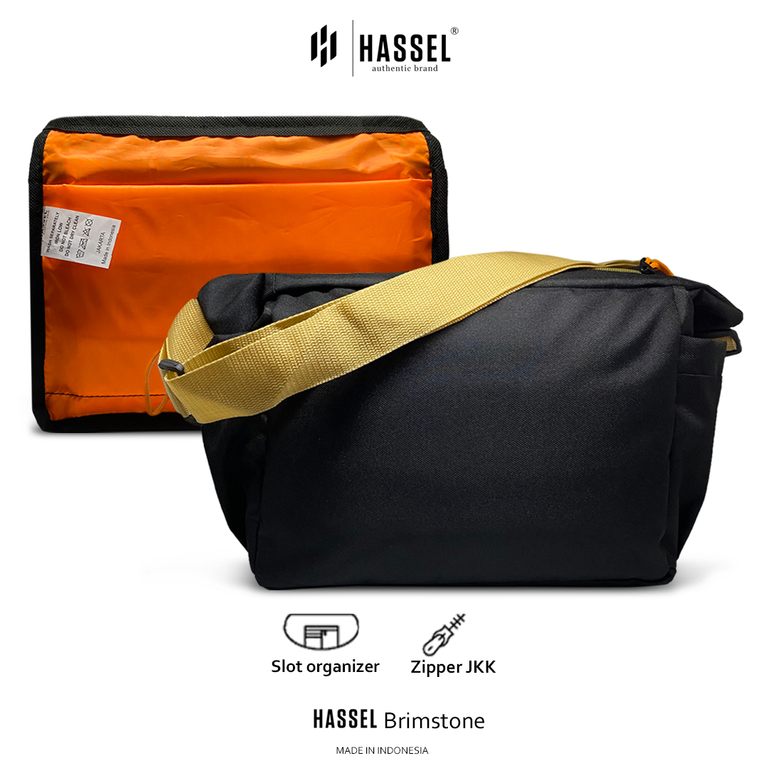 Tas selempang Pria Hassel Brimstone / Slingbag Casual Pria Wanita Premium Original by Hassel