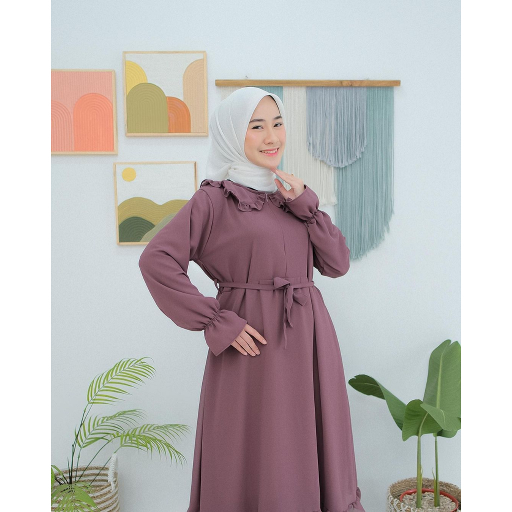 LIMITED - SYARAH DRESS GAMIS ELEGAN WANITA CERUTY BABYDOLL PREMIUM