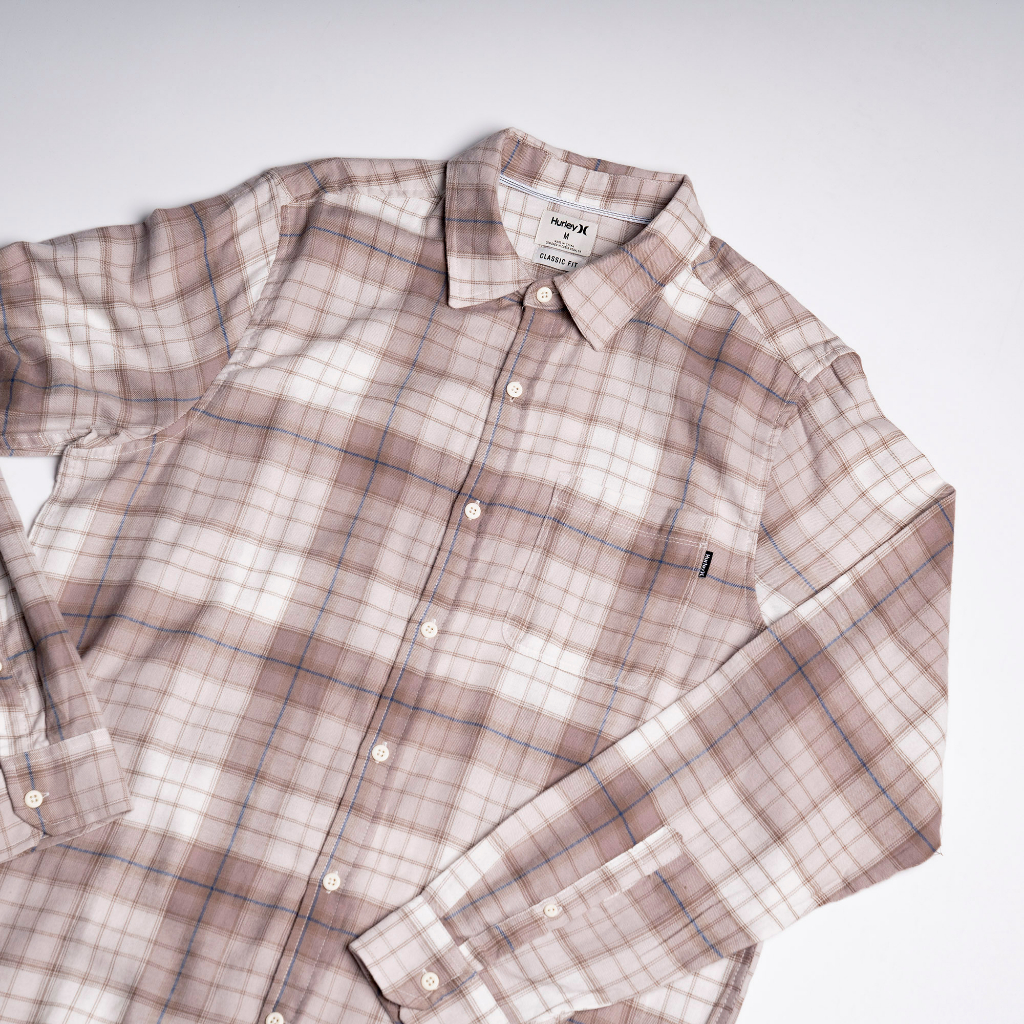 Kemeja Flannel Hurley Pria Original - KMOF HURLEY 4