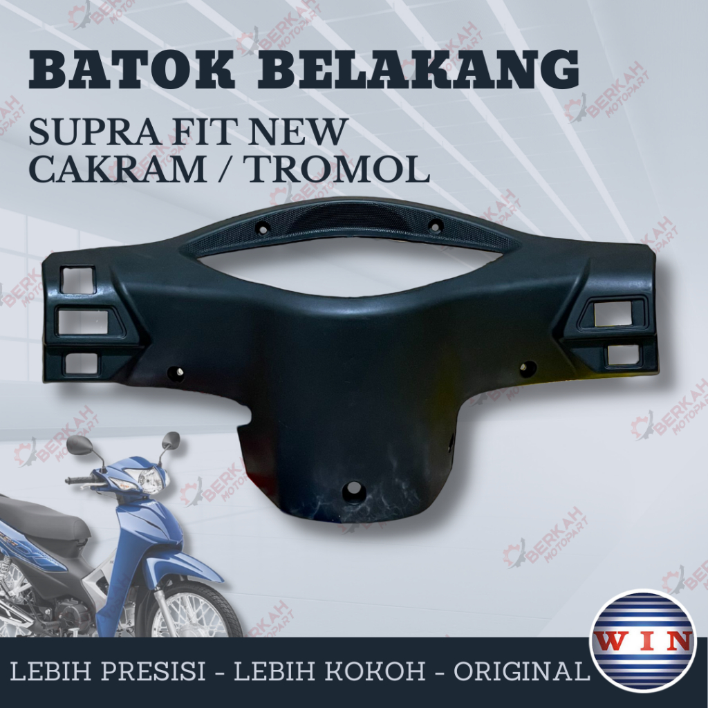 WIN - Batok Cover Kepala Belakang Honda Supra Fit New X S Cakram Tromol
