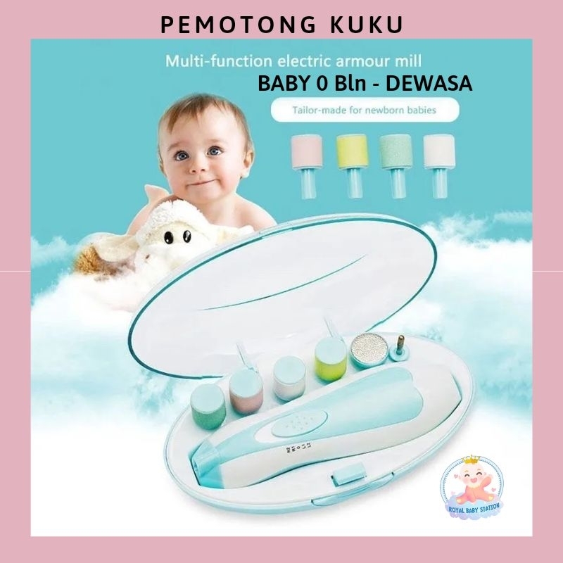 Gunting KUKU Bayi Dewasa Otomatis Nail Trimmer Manicure Anti Sakit