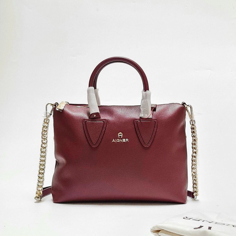 TAS TOTE BAG BRANDED WANITA ORIGINAL- AIGNER SEPHORA TOTE BAG MEDIUM