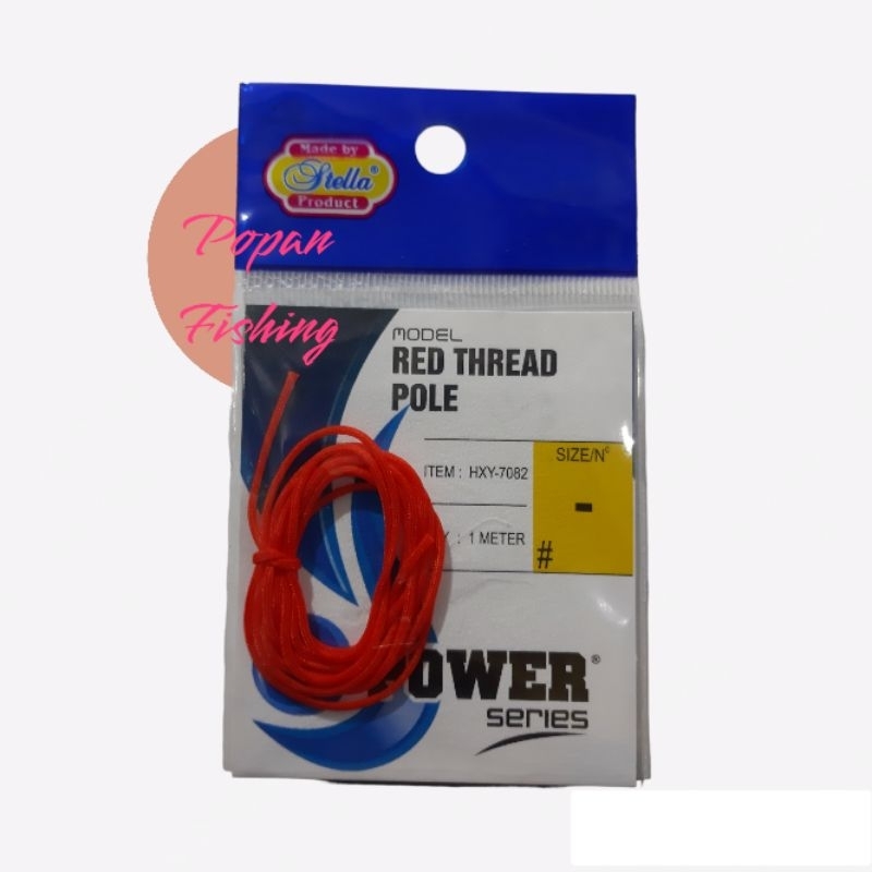 Tali Benang Hollow untuk Ujung Joran Tegek Stella
