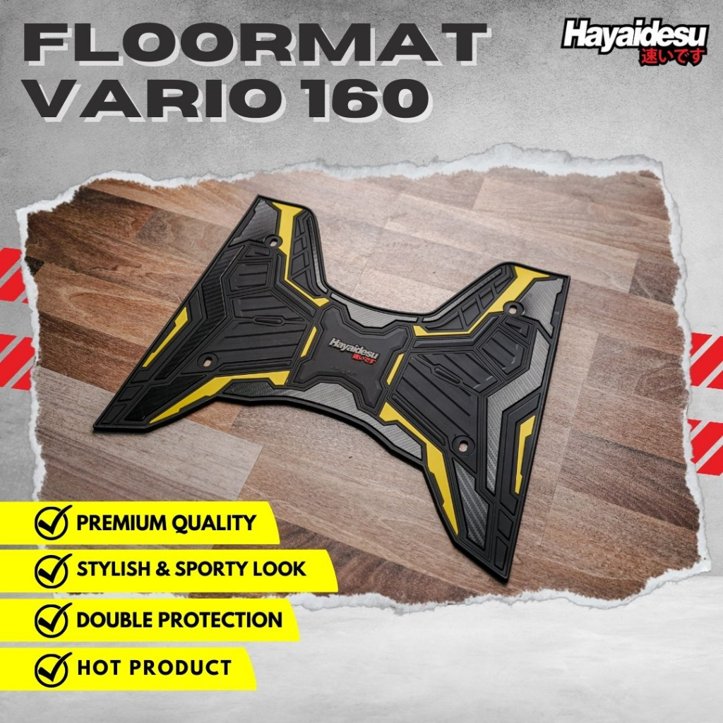 Hayaidesu Honda Vario 160 Karpet Motor Floor Mat - Premium Quality