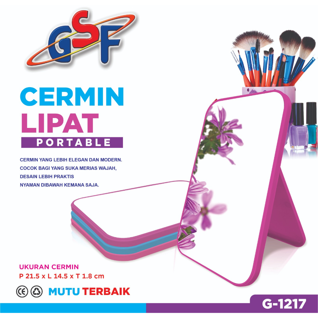 Cermin lipat LED gsf G 3151 free dus packing agar aman