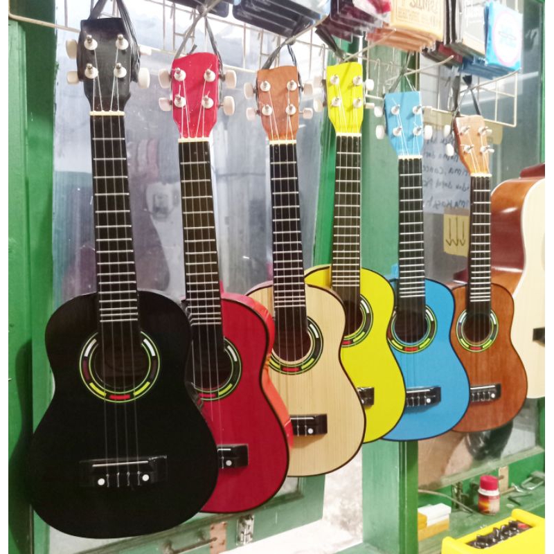 Gitar Ukulele Kentrung Mini Senar 4 (Bonus Pik)