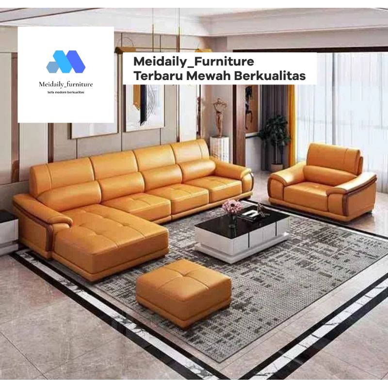 Sofa Kulit Letter L Sofa Minimalis Sofa Ruang Tamu Minimalis Sofa Modern Super Mewah