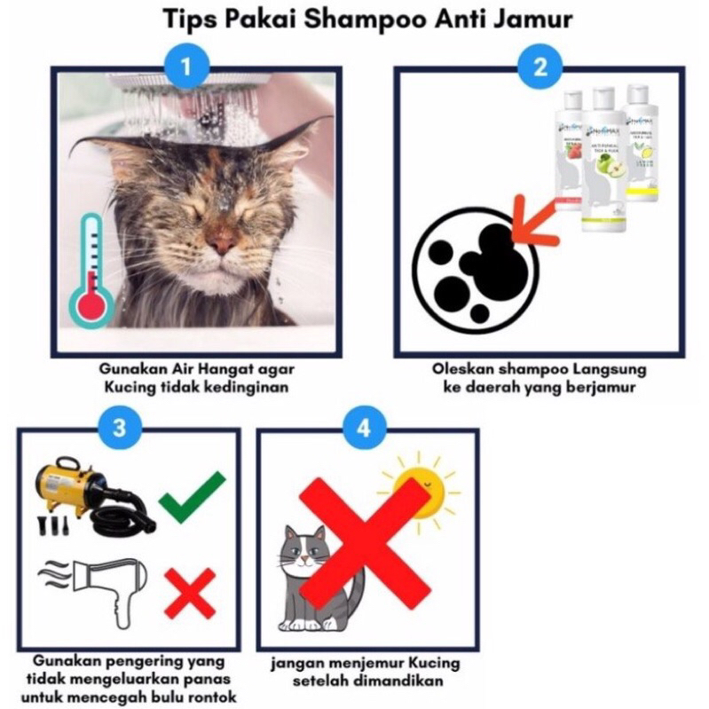 Shampo kucing Anti Kutu &amp; jamur CATS SHAMPO 100ml