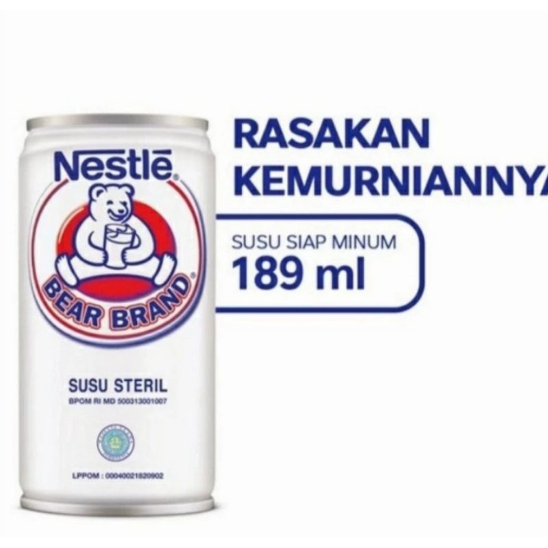 

Susu Beruang Bear Brand Kaleng 189 ml / Pcs