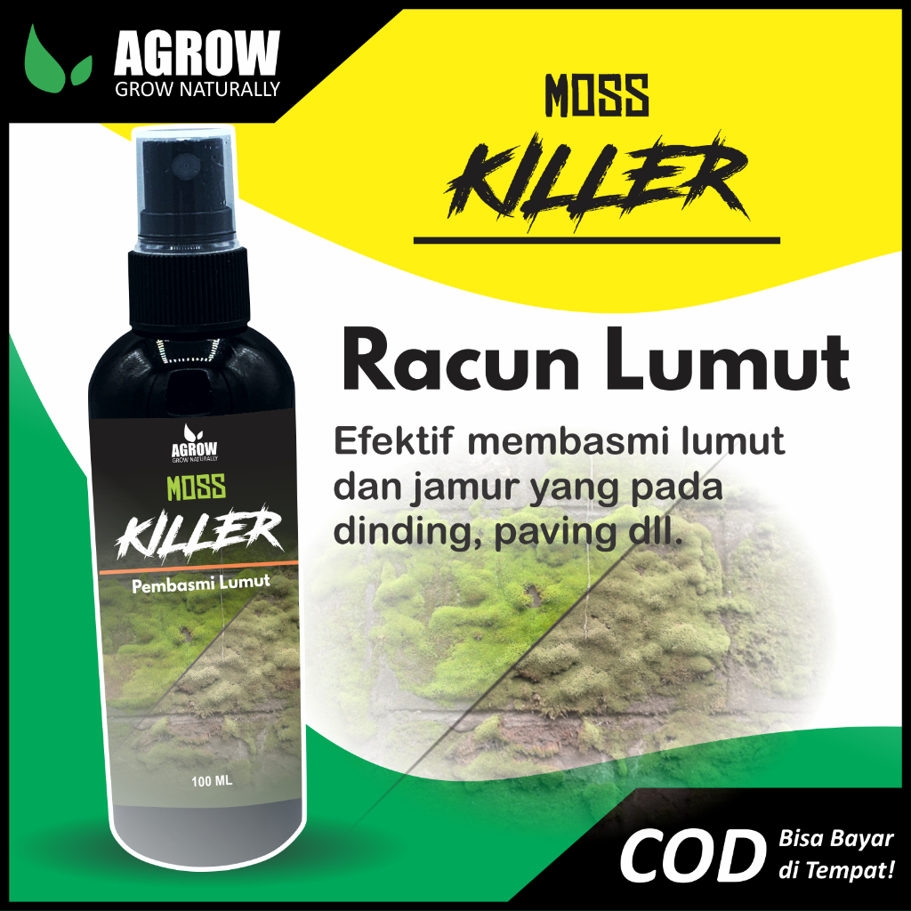 Racun Lumut Pembasmi Lumut dan Jamur Anti Lumut Moss Killer Siap Pakai By Agrow