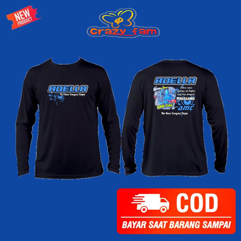 Kaos Lengan Panjang Adella Amc Music/Cumi Cumi Audio