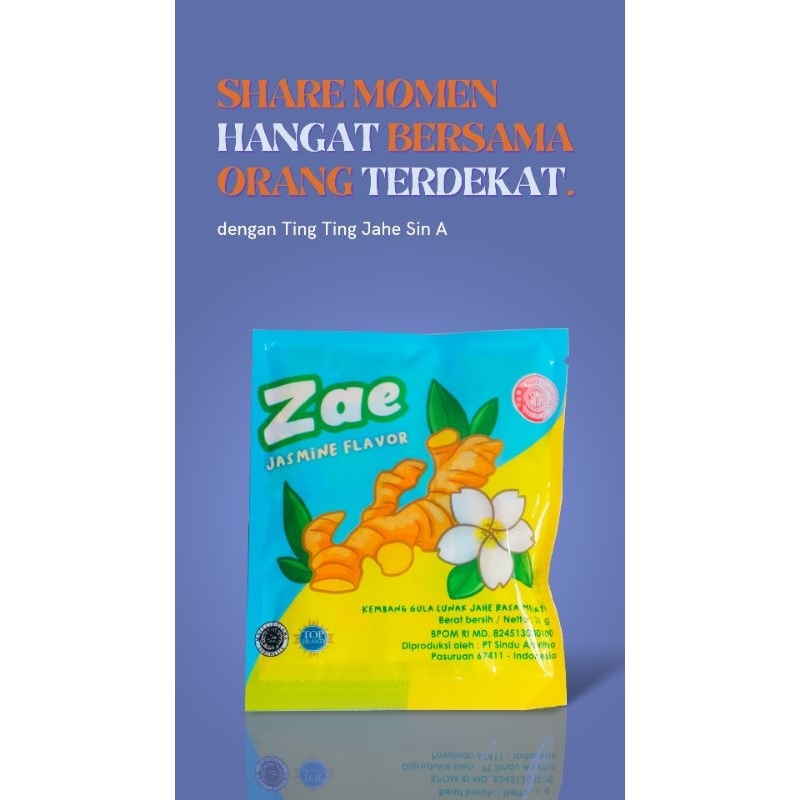 

permen ting ting jahe sinA rasa jasmine (melati) / permen ZAE jasmine ginger