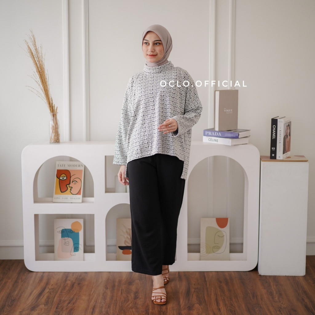 Oclo | Blushy Turtleneck Blouse Oversize