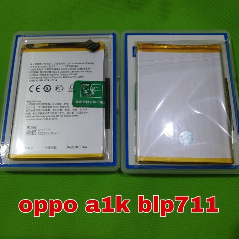 batu batre baterai Oppo a1k blp711 original 100a