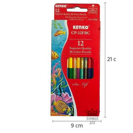 

Pensil Warna KENKO 12 warna ( total 24 warna dengan 2 sisi )dan 18 warna (Total warna 36 warna) Color Pensil