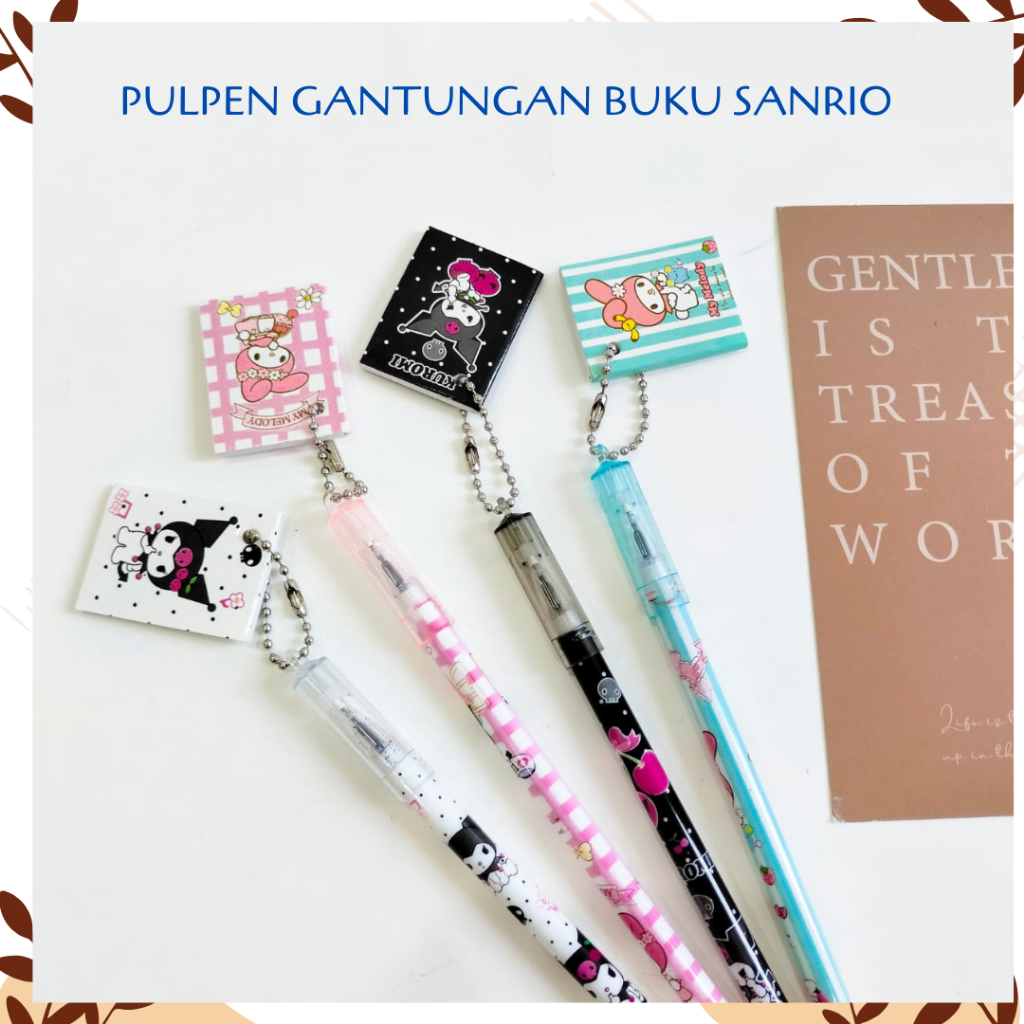 

PULPEN GANTUNGAN BUKU SANRIO PEN GANTUNGAN ALAT TULIS BOLPOIN UNIK IMUT MURAH PEN GEL KARAKTER LUCU