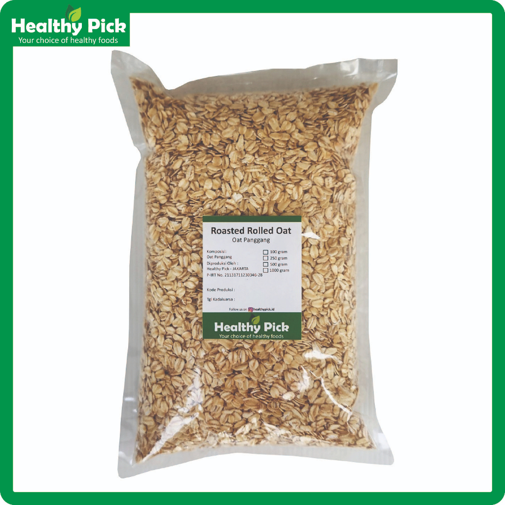 

Roasted Regular Rolled Oat 1 kg (old fashioned oats 1000gr)