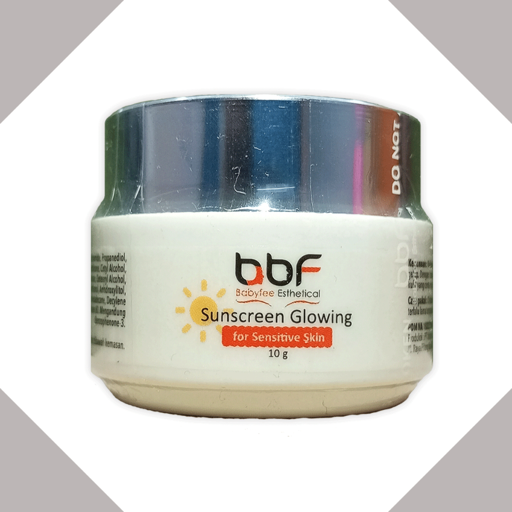 Bbf Sunscreen Glowing Type White Cream, Babyfee Esthetical Sunscreen