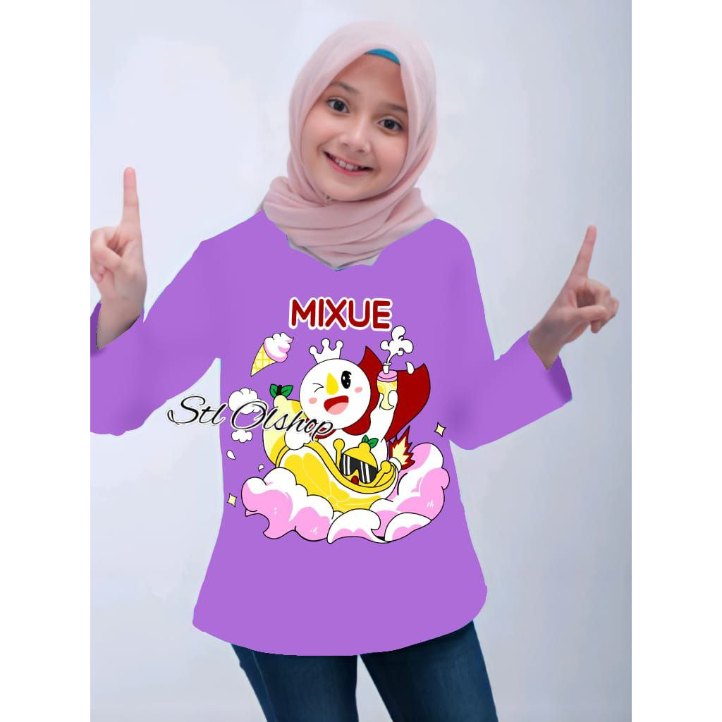 Kaos atasan anak perempuan lengan panjang  | Untuk anak umur 1-10 tahun
