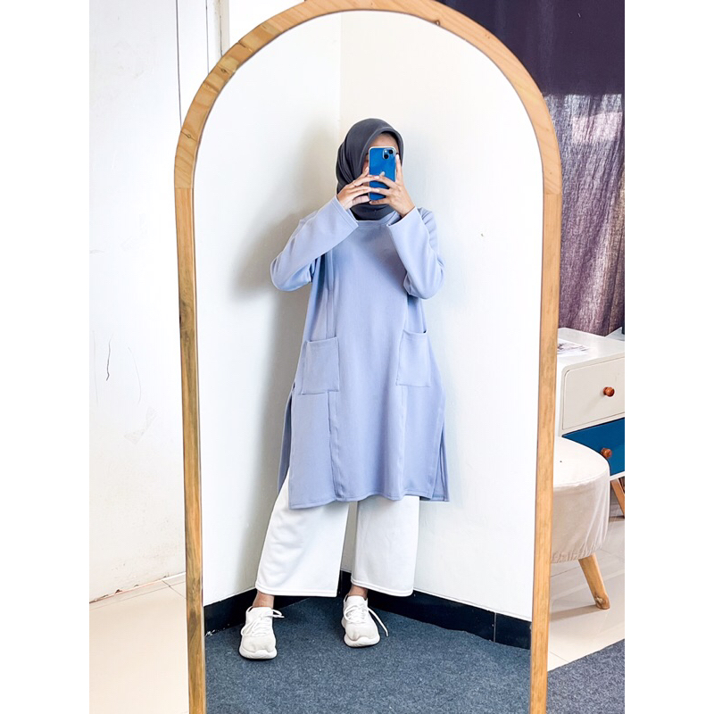 ZEVA TUNIK/ TUNIK KNIT PREMIUM/ TUNIK PASTEL