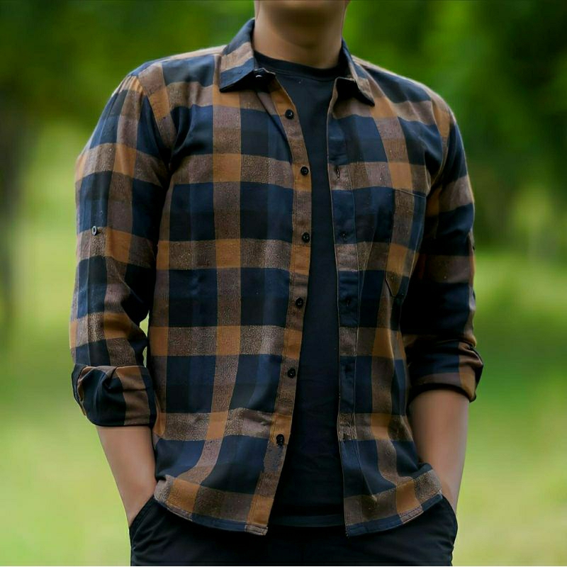 Flanel Premium Lengan Panjang Motif Kotak Kotak BestSeller