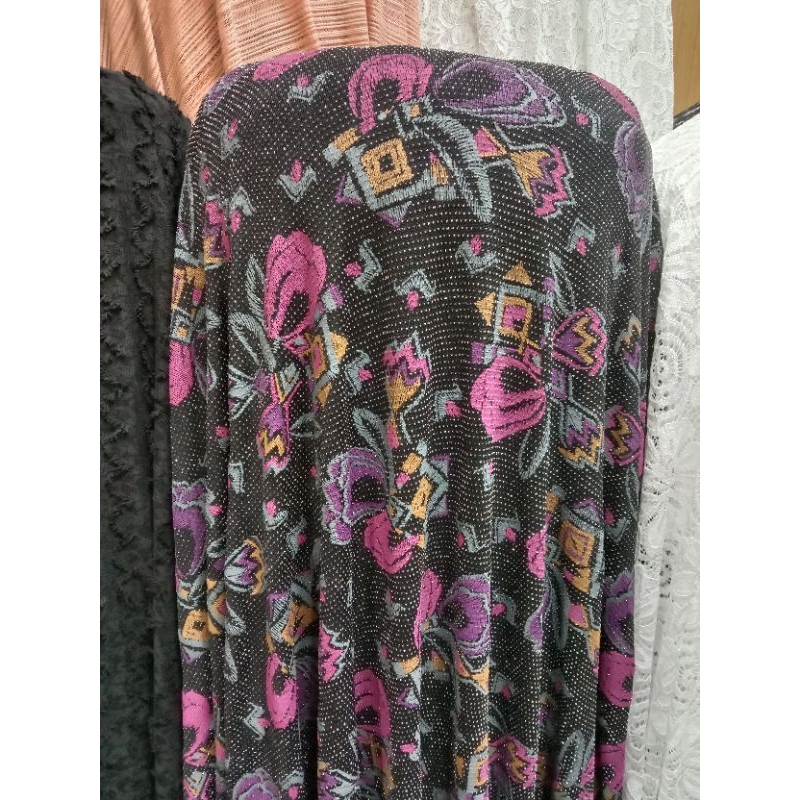 kain/bahan spandek gliter premium / spandek import korea