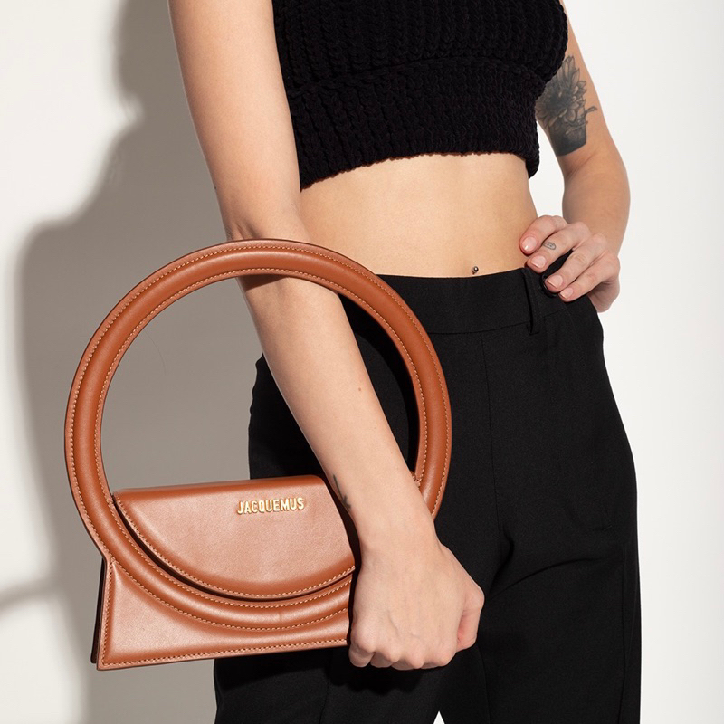 Original Jacquemus Le Sac Rond Circle Purse Handbag / Shoulder Bag