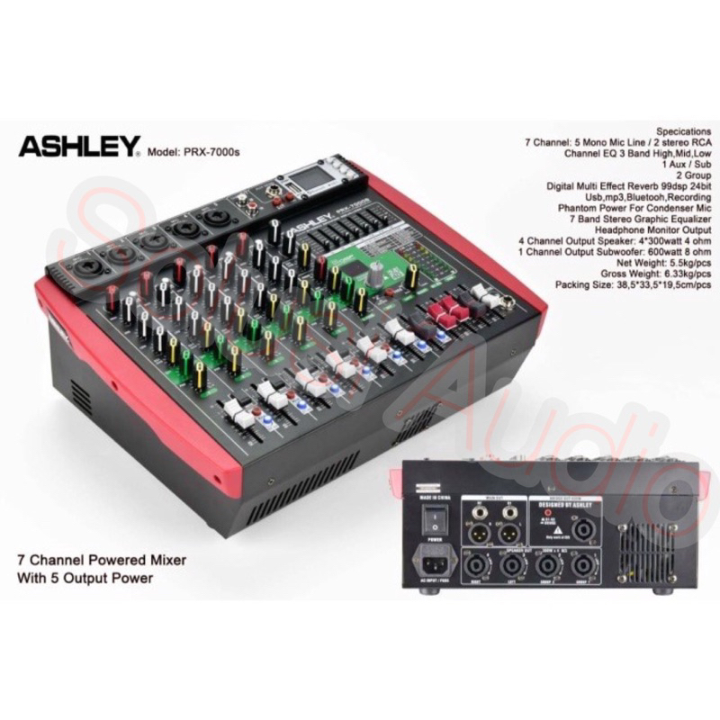 Power Mixer Ashley Prx 7000S PRX 7000 S original