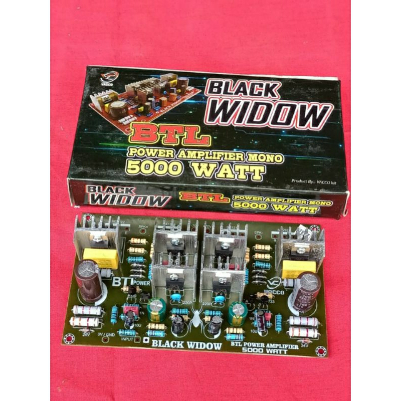 KIT Driver BLACK WIDOW BTL 5000 WATT MONO VACCO