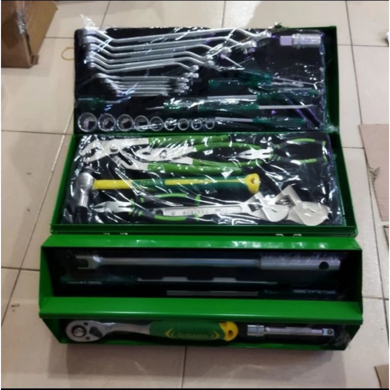 TEKIRO TOOL KIT SET mekanik automotiv 45 pcs metal box