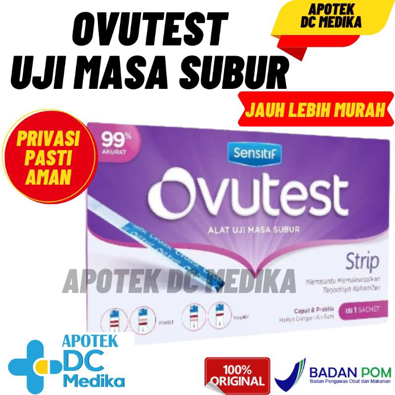 OVUTEST / STRIP / 1'S / PROMIL / PROGRAM HAMIL / CEK MASA SUBUR / KESUBURAN / PREGNANCY TEST