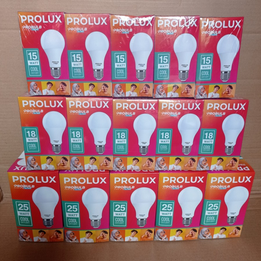 Lampu LED PROLUX Bohlam LED PROLUX PAKET 10PCS 5W 7W 10W 15W 18W