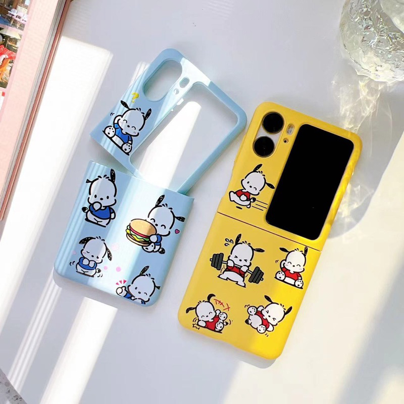 Korean Case OPPO Find N2 Flip 5G Folding Phone Casing Shockproof Protective Case Hardcase Colorful Cartoon