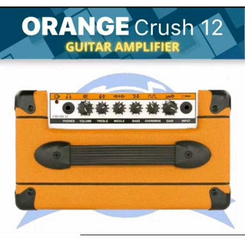 Ampli gitar orange crush 12 ORIGINAL 100% amplifier gitar Garansi Resmi 1 thn ampli crush-12 crush12