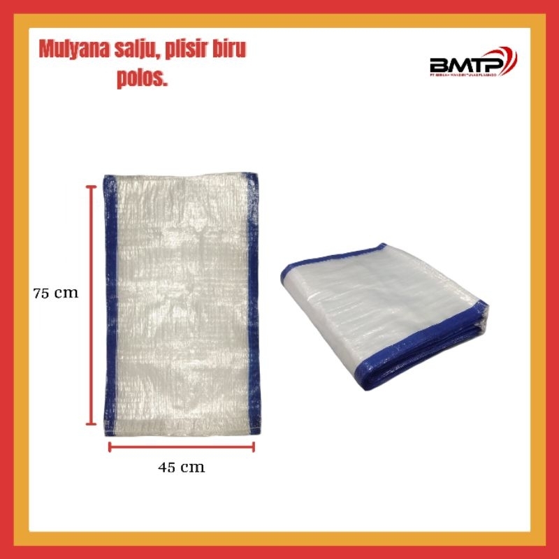 Karung beras 25 kg transparan putih salju Mulyana /1 ball