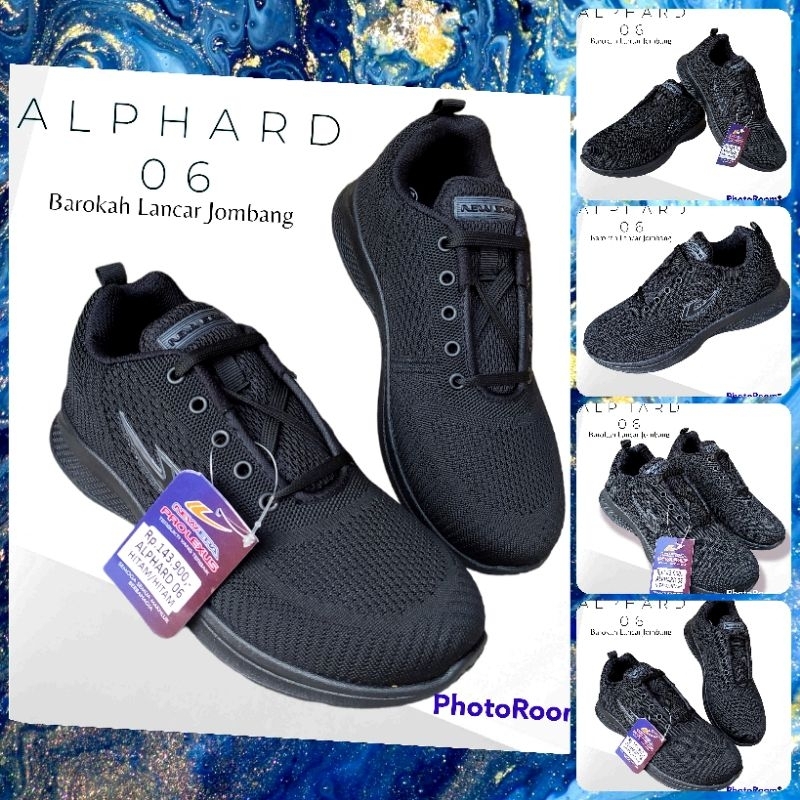 SEPATU SNEAKER OLAHRAGA SEKOLAH HITAM NEW ERA ALPHARD 01 / PUTERI 39-43 100% ORIGINAL BY NEW ERA