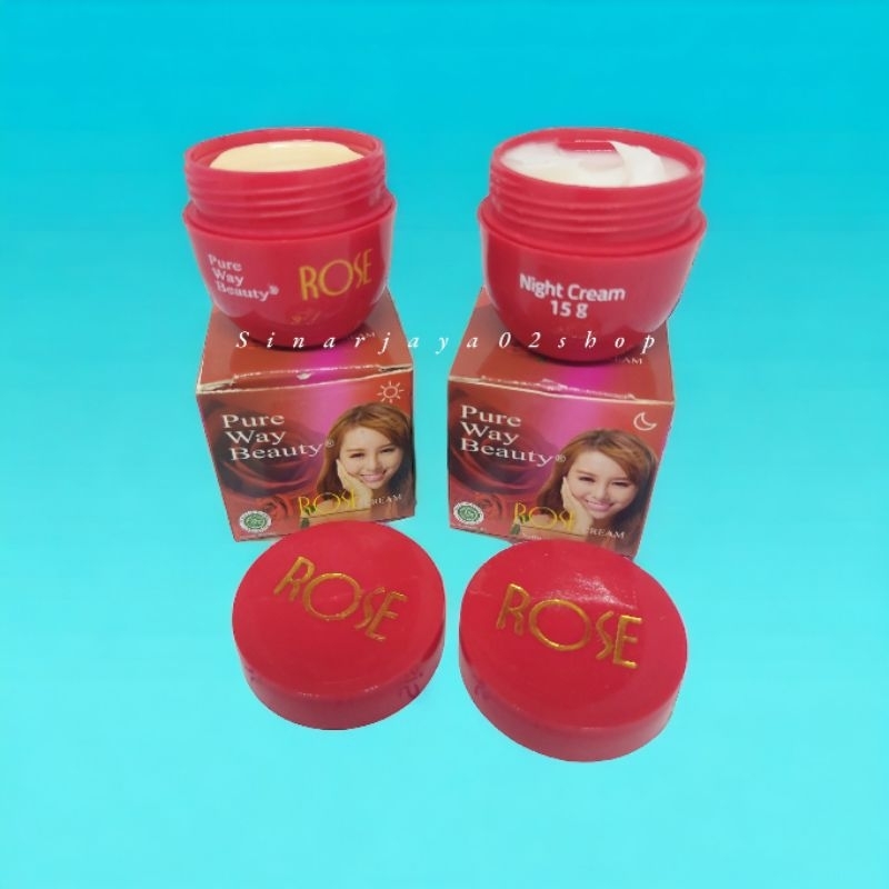 Cream Rose Pure Way Beauty Whitening Crem Original BPOM
