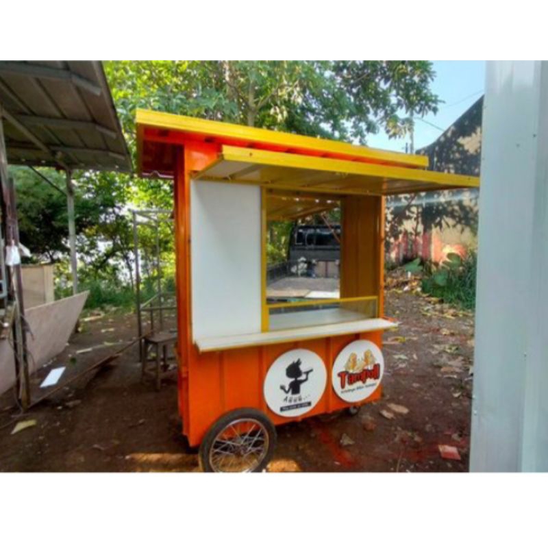 gerobak kontainer / booth kontainer