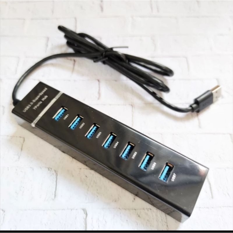 SKU-1307 USB HUB 3.0 7 PORT PANJANG KABEL 1.2 METER SUPER SPEED 1.2M