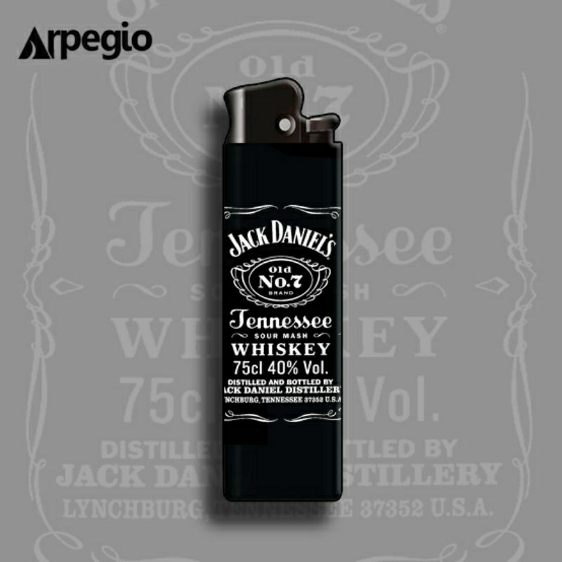 Korek Api Cricket Tema JACK DANIELS | Korek anti maling | Korek Murah + Free Stiker