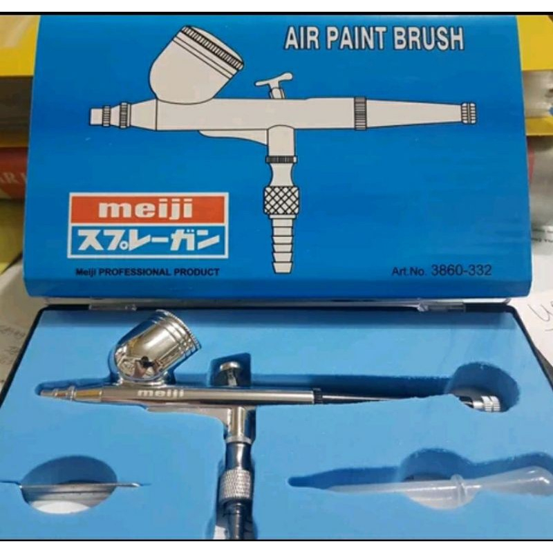 Air Paint Brush Meiji / Air Brush Kit Pen Paint Spray Gun Spet Lukis Airbrush Meiji 3860-332