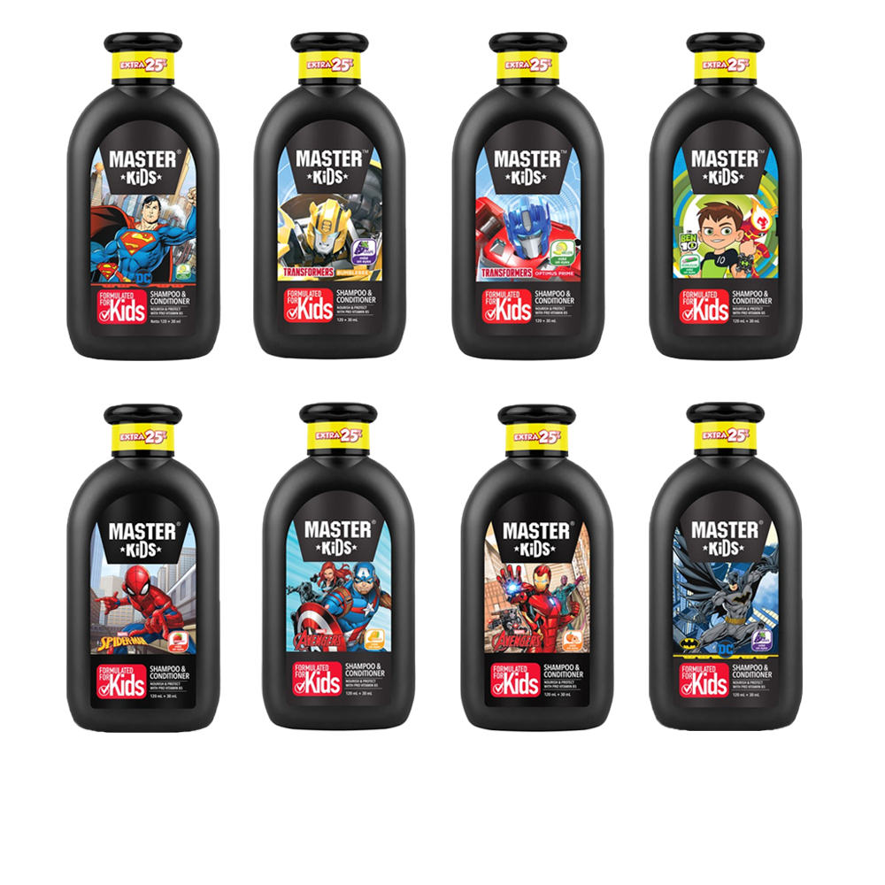 Sampo Penumbuh Rambut Anak Master Kids Shampoo & Conditioner 150ml Sampo Pemanjang Rambut Tercepat P
