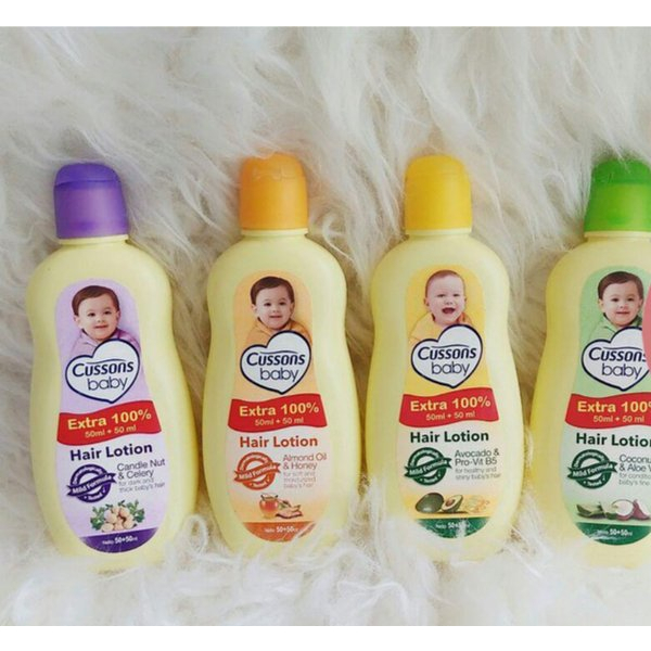 Cussons Baby Hair Lotion 50ML &amp; 100ML - All Varian | Lotion Rambut Bayi | Minyak Rambut Bayi