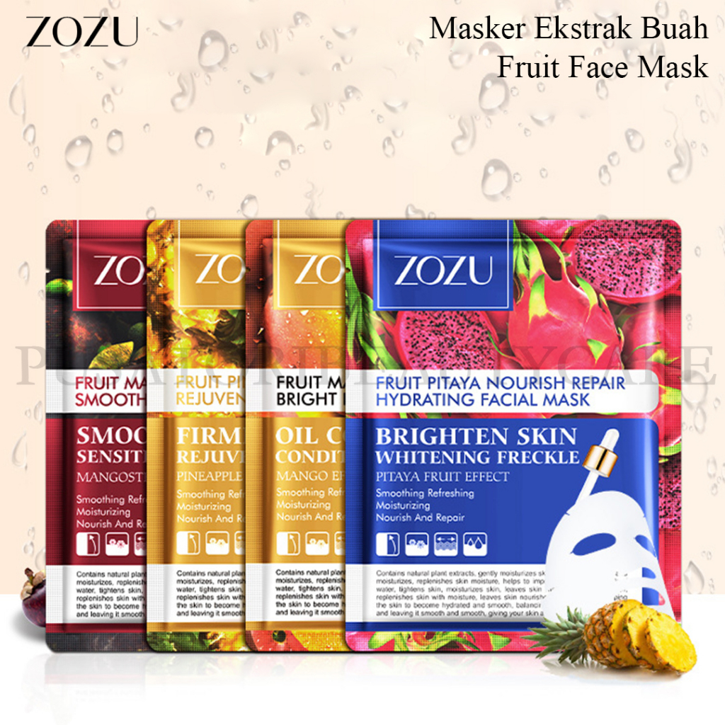 ZOZU Masker Ekstrak Buah Fruit Face Mask