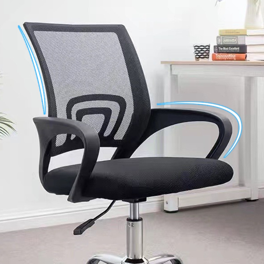 bgy-1 Kursi Kerja Kantor Jaring Putar Hidrolis kaki chrome besi cod