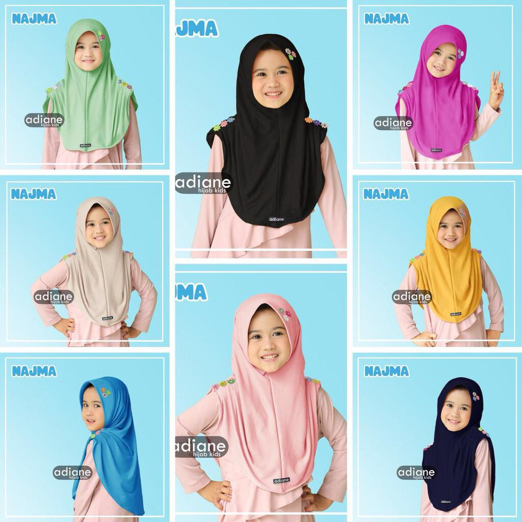 Jilbab Anak Instan Segitiga Pad Usia 3-10 Tahun Bahan Jersey Terbaru Termurah / Alody's Collection