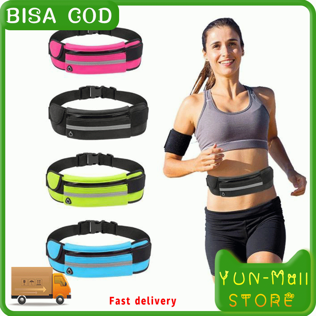 YUN Mall Bag Tas Ikat Pinggang Lari 1 Kantung Waterproof / Go Belt Running Belt