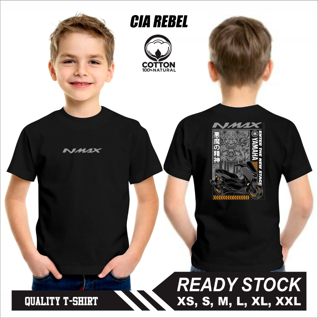 Kaos Baju Anak Otomotif Yamaha Nmax