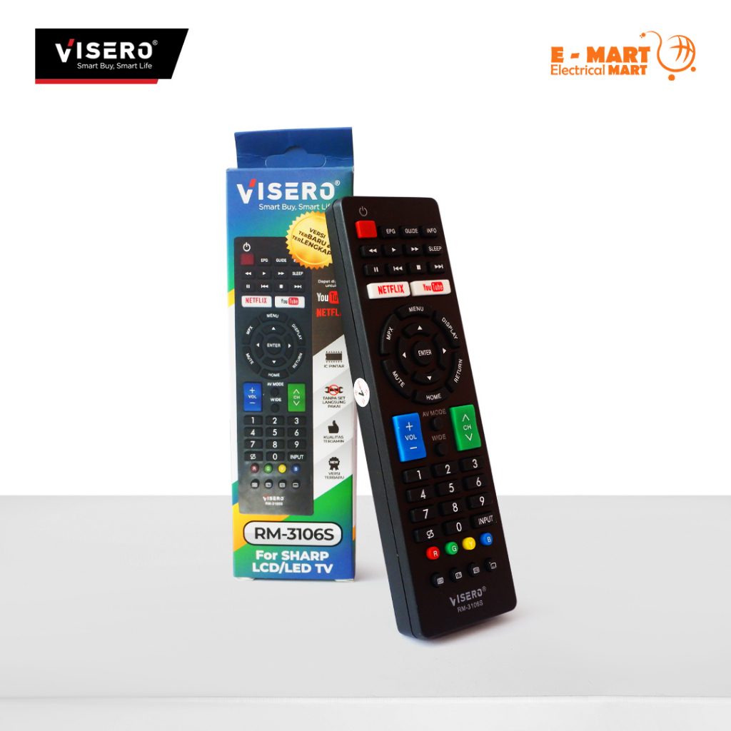 REMOTE TV SHARP TANPA SETTING GROSIR / Remot TV SHARP LCD LED